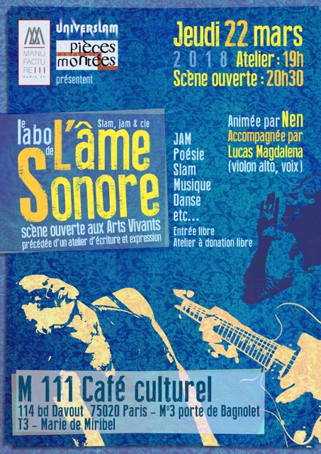 affiche ame sonore 22 mars 2018